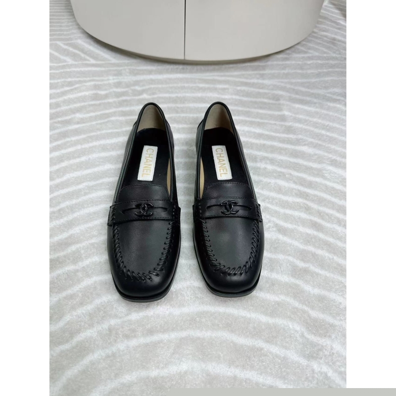 Ch*el leather shoes